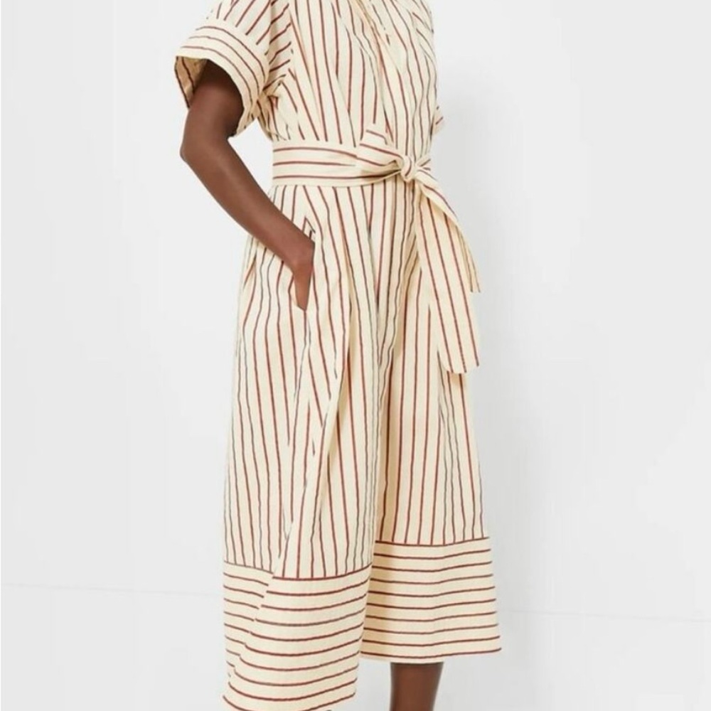 Tuckernuck Cream and Red Striped Dress